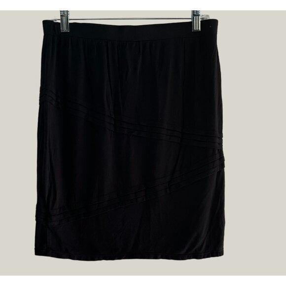 Max Edition Women's Skirt Viscose & Spandex Black Size M - Picture 6 of 6